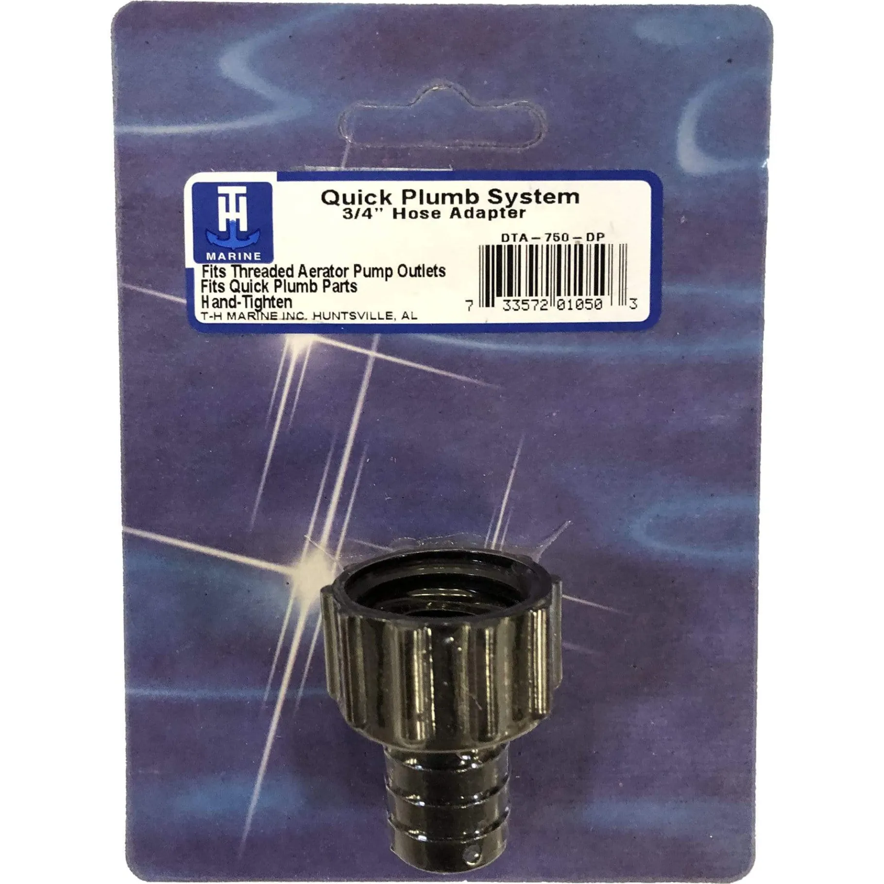 T-H Marine Plumbing & Drains-3/4" Straight Barbed Quick Plumb – Female