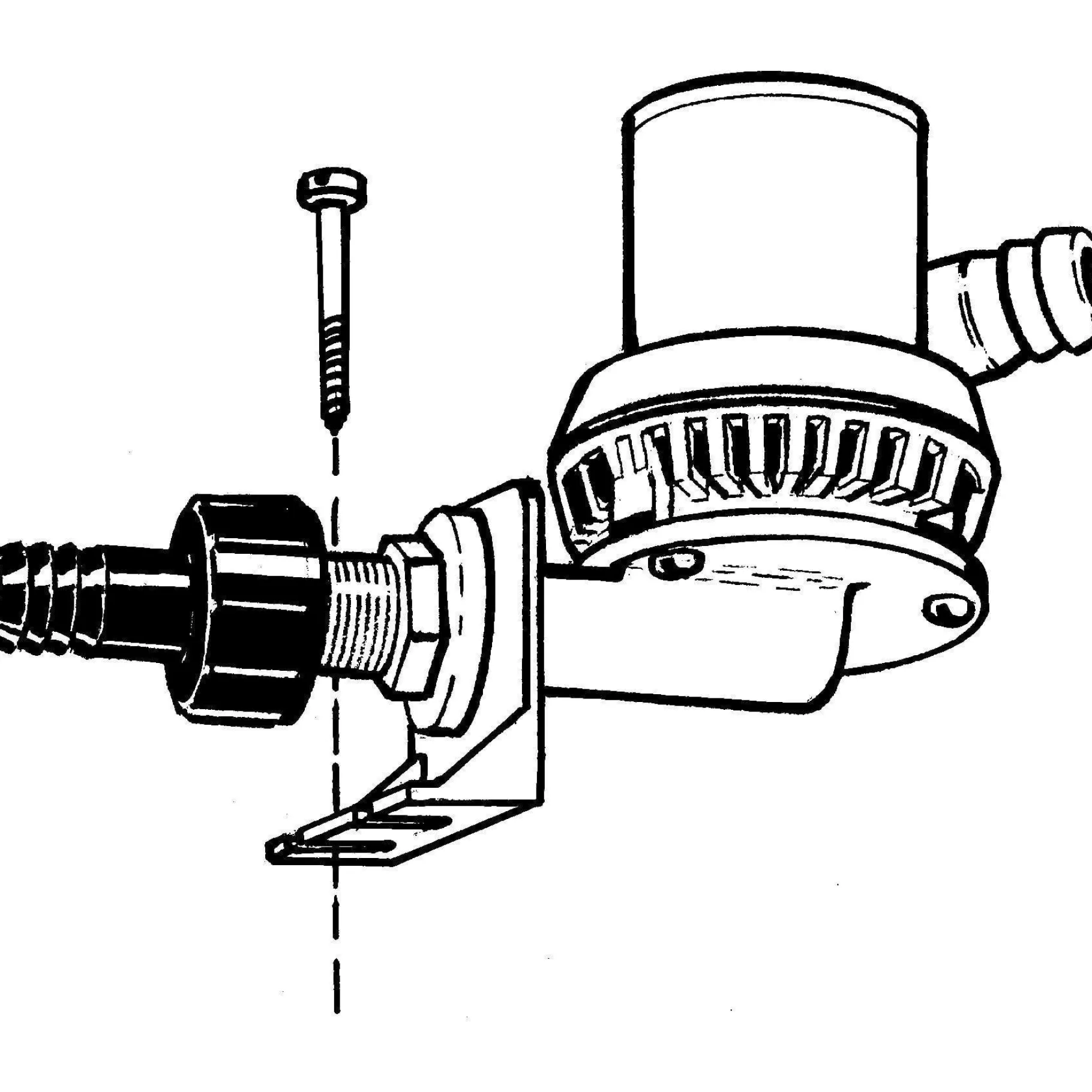 T-H Marine Plumbing & Drains-Aerator Pump Bracket