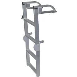 JIF Marine Ladders-Aluminum Folding Pontoon Ladder