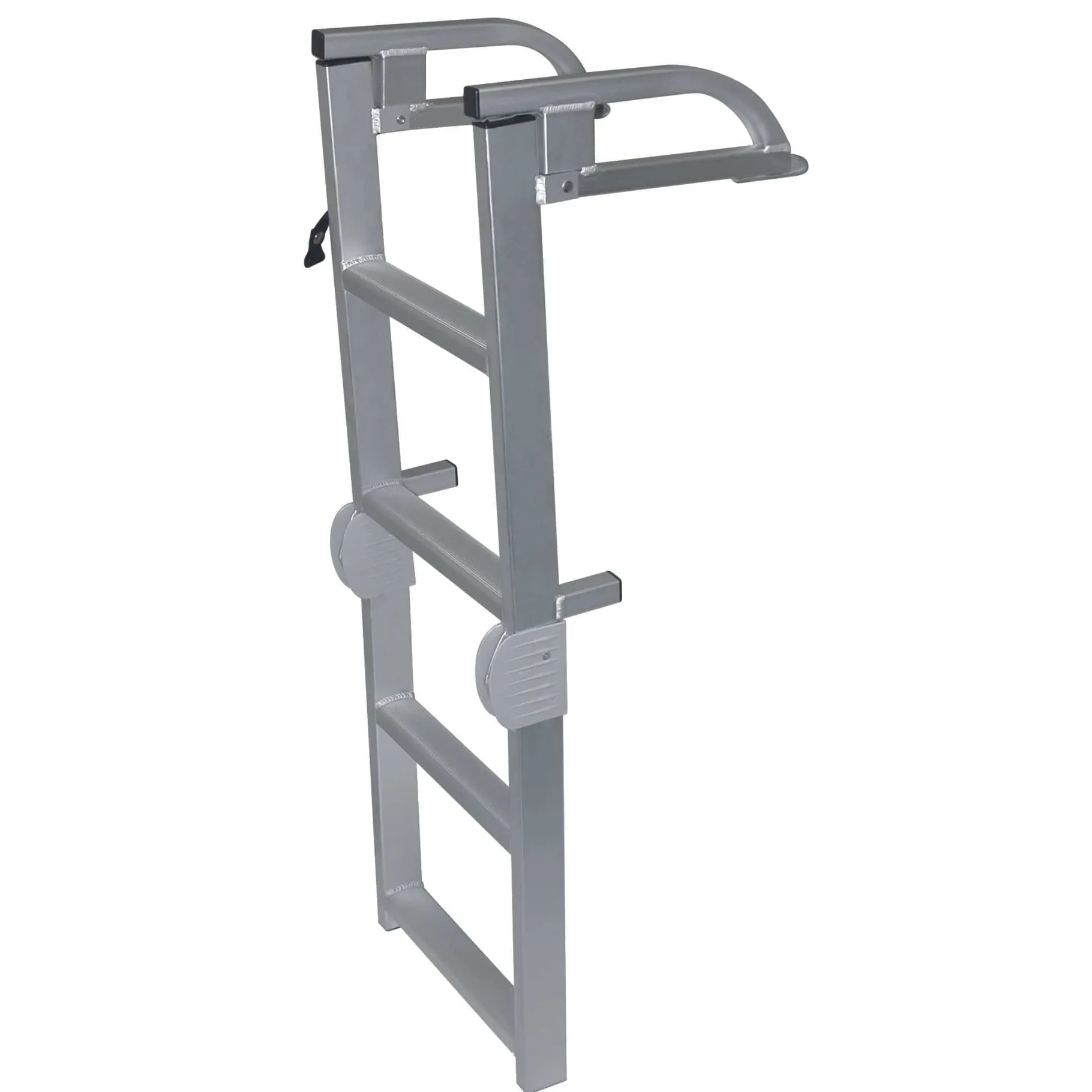 JIF Marine Ladders-Aluminum Folding Pontoon Ladder