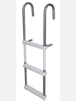 JIF Marine Ladders-Aluminum Pontoon Swim Ladder