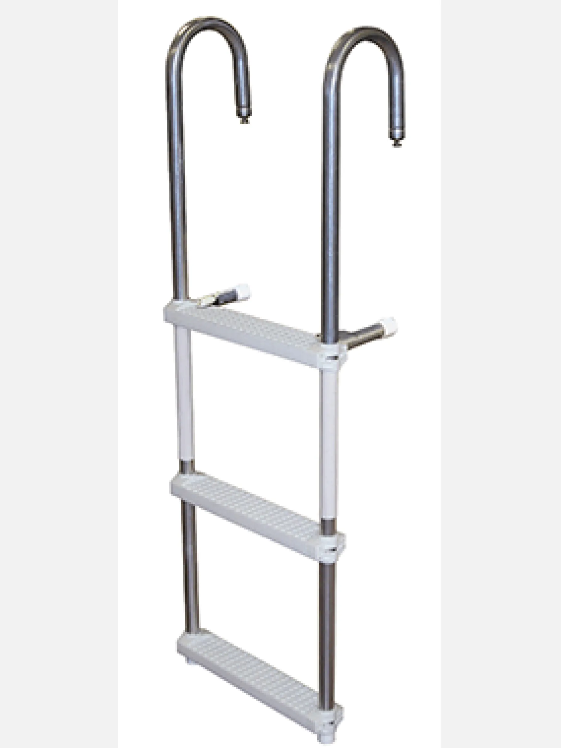JIF Marine Ladders-Aluminum Pontoon Swim Ladder