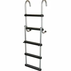 JIF Marine Ladders-Aluminum Removable Folding Pontoon Ladder