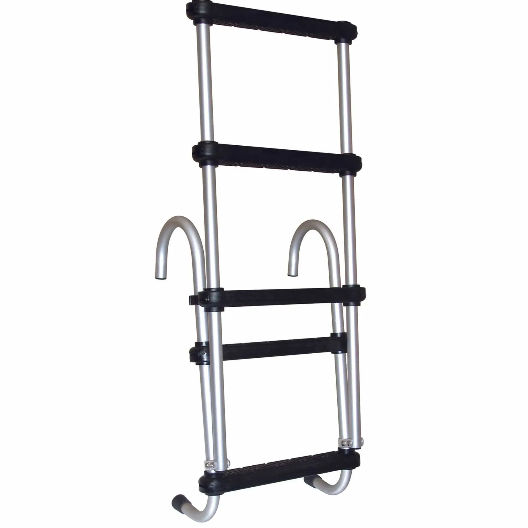 JIF Marine Ladders-Aluminum Removable Folding Pontoon Ladder