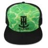 T-H Marine Hats|Closeouts-Aqua Camo Logo Flatbill Hat