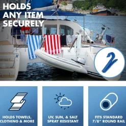 T-H Marine Boating Accessories-Aqua Utility Clips