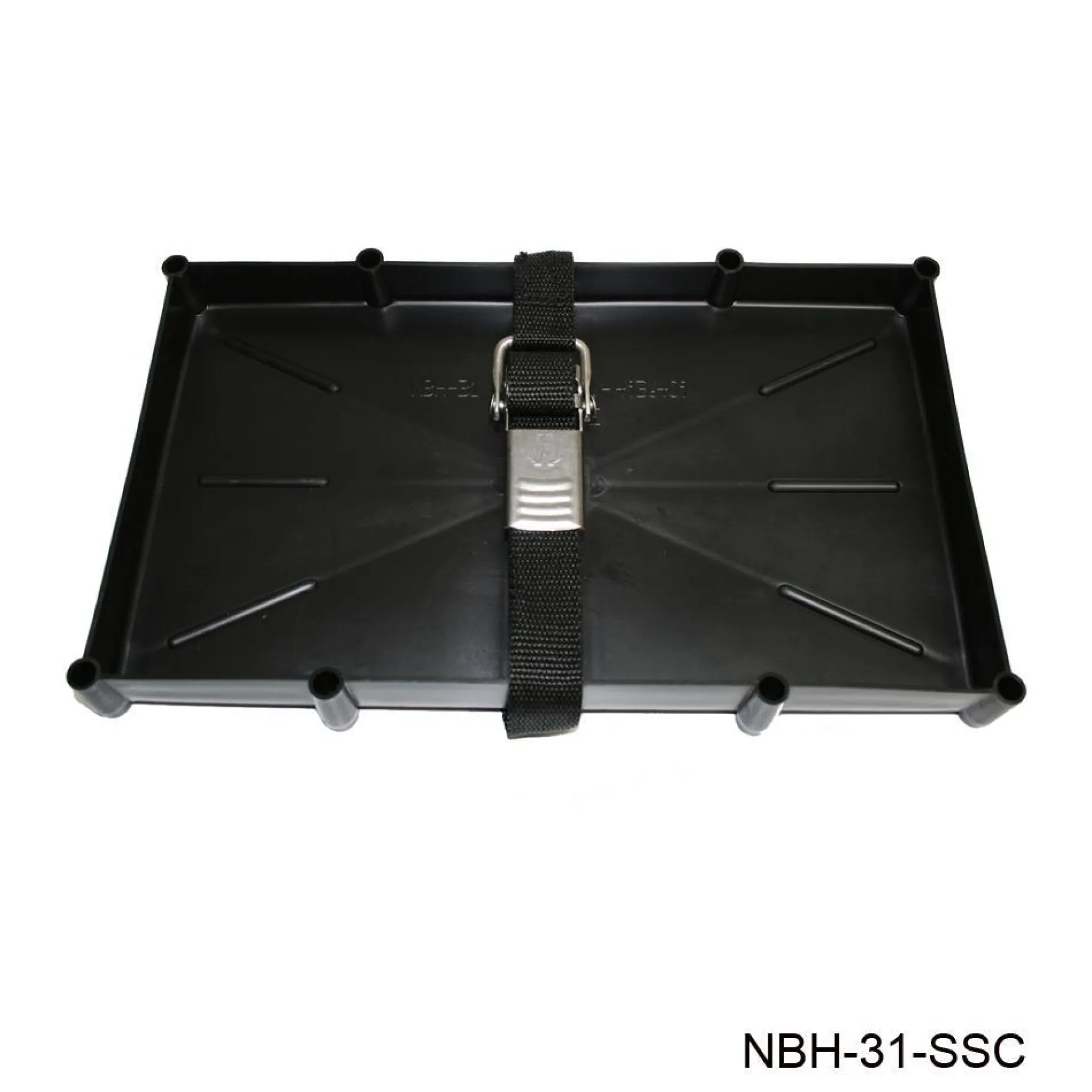 T-H Marine Boating Accessories-Battery Holder Tray with Stainless Buckle