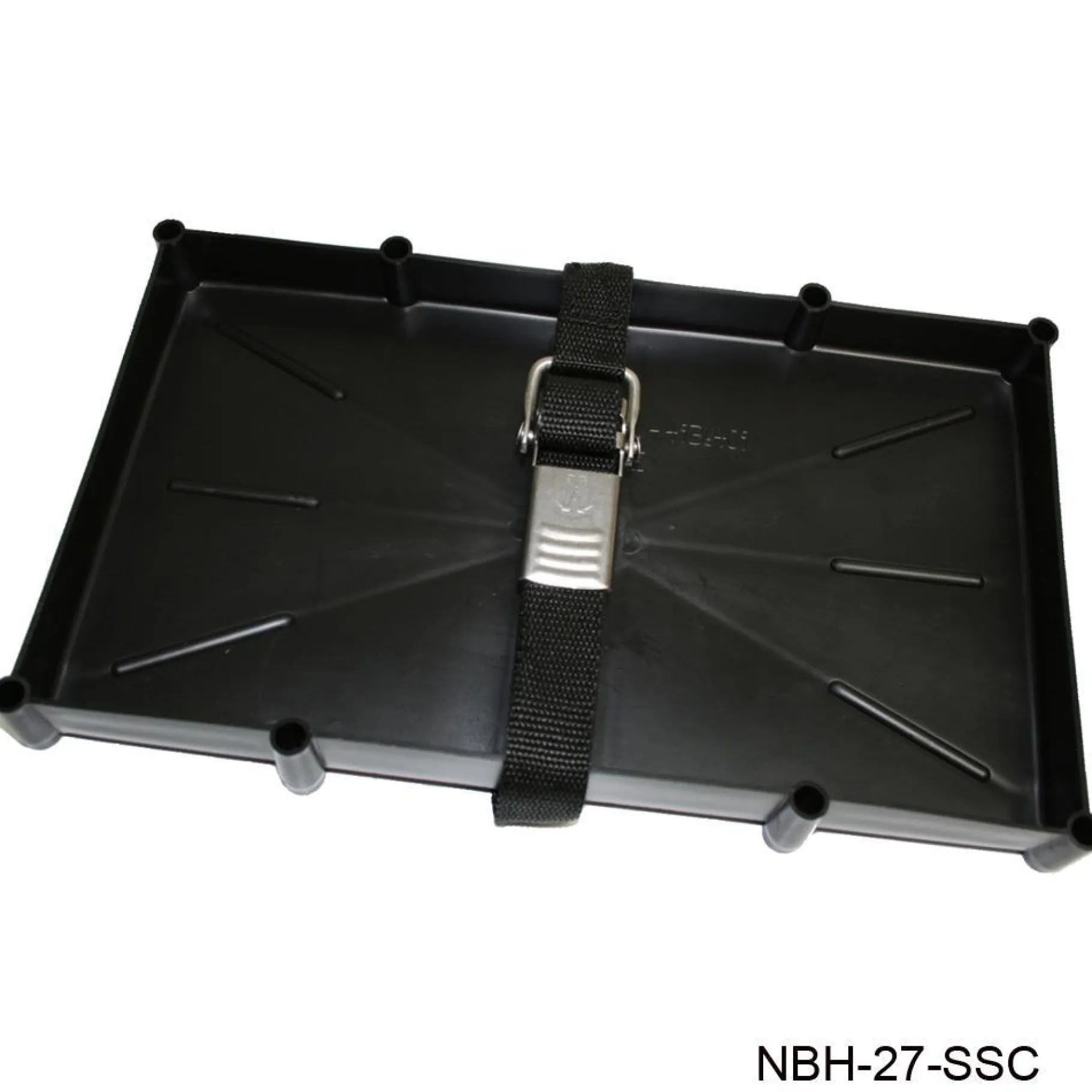 T-H Marine Boating Accessories-Battery Holder Tray with Stainless Buckle