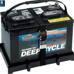 T-H Marine Boating Accessories-Battery Holder Tray with Stainless Buckle