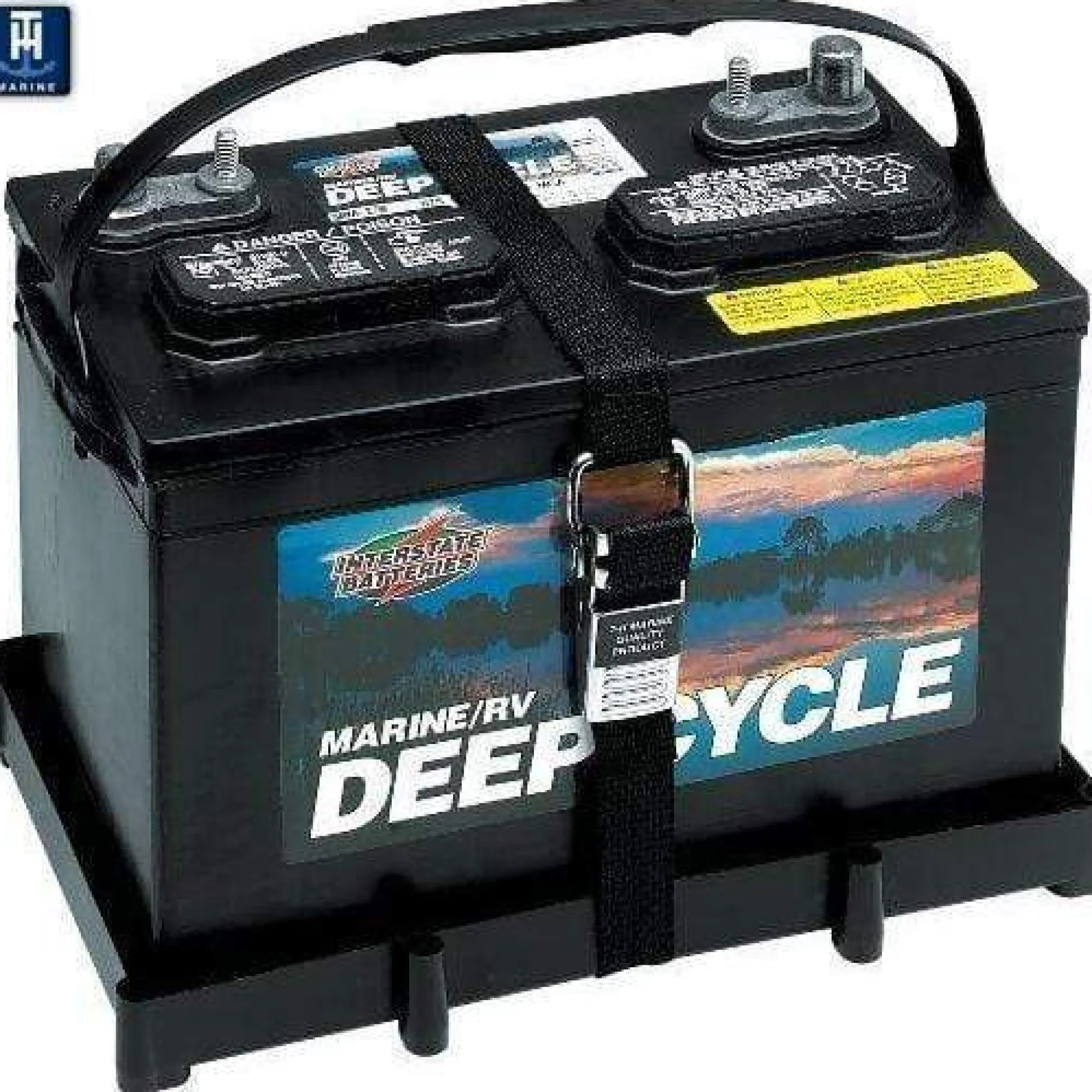 T-H Marine Boating Accessories-Battery Holder Tray with Stainless Buckle
