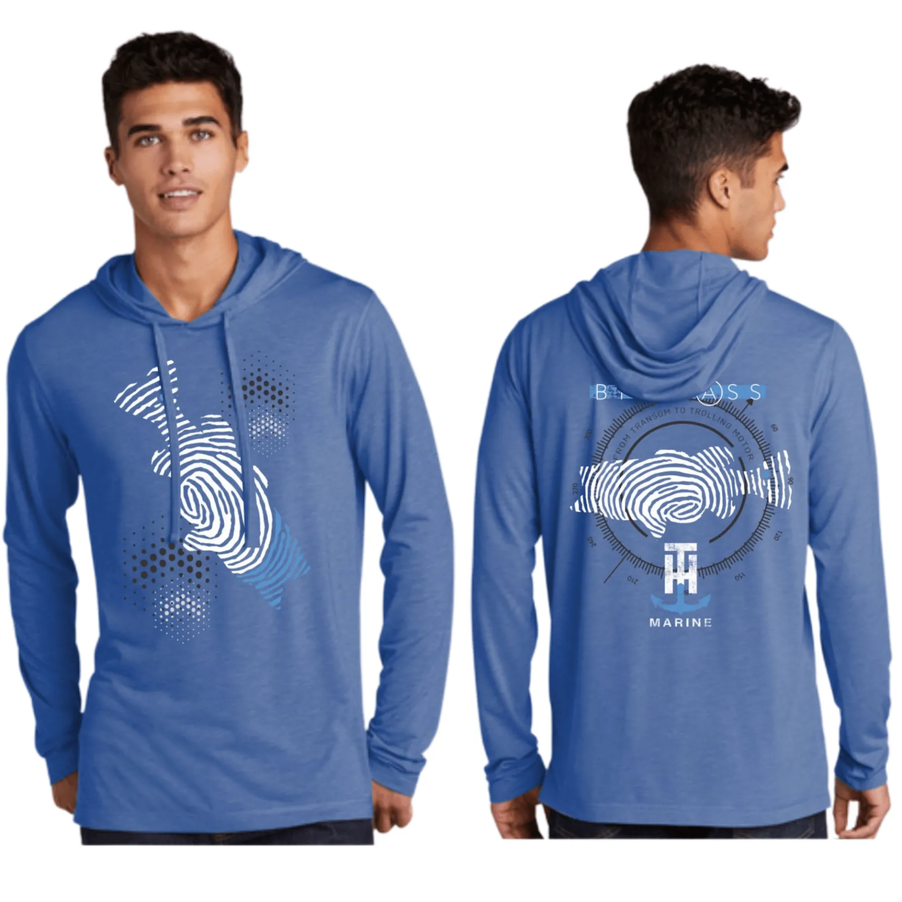 T-H Marine Hoodies-Big Bass Hooded Performance Tee