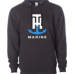 T-H Marine Hoodies-Black Logo Hoodie
