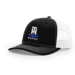 T-H Marine Hats-Black Logo Snapback Hat