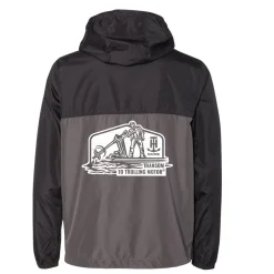 T-H Marine Hoodies-BLACK/GRAPHITE LIGHTWEIGHT WINDBREAKER JACKET