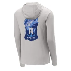 T-H Marine Hoodies|Tees-Blue Bass Hooded Performance T-Shirt