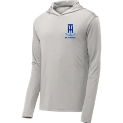 T-H Marine Hoodies|Tees-Blue Bass Hooded Performance T-Shirt