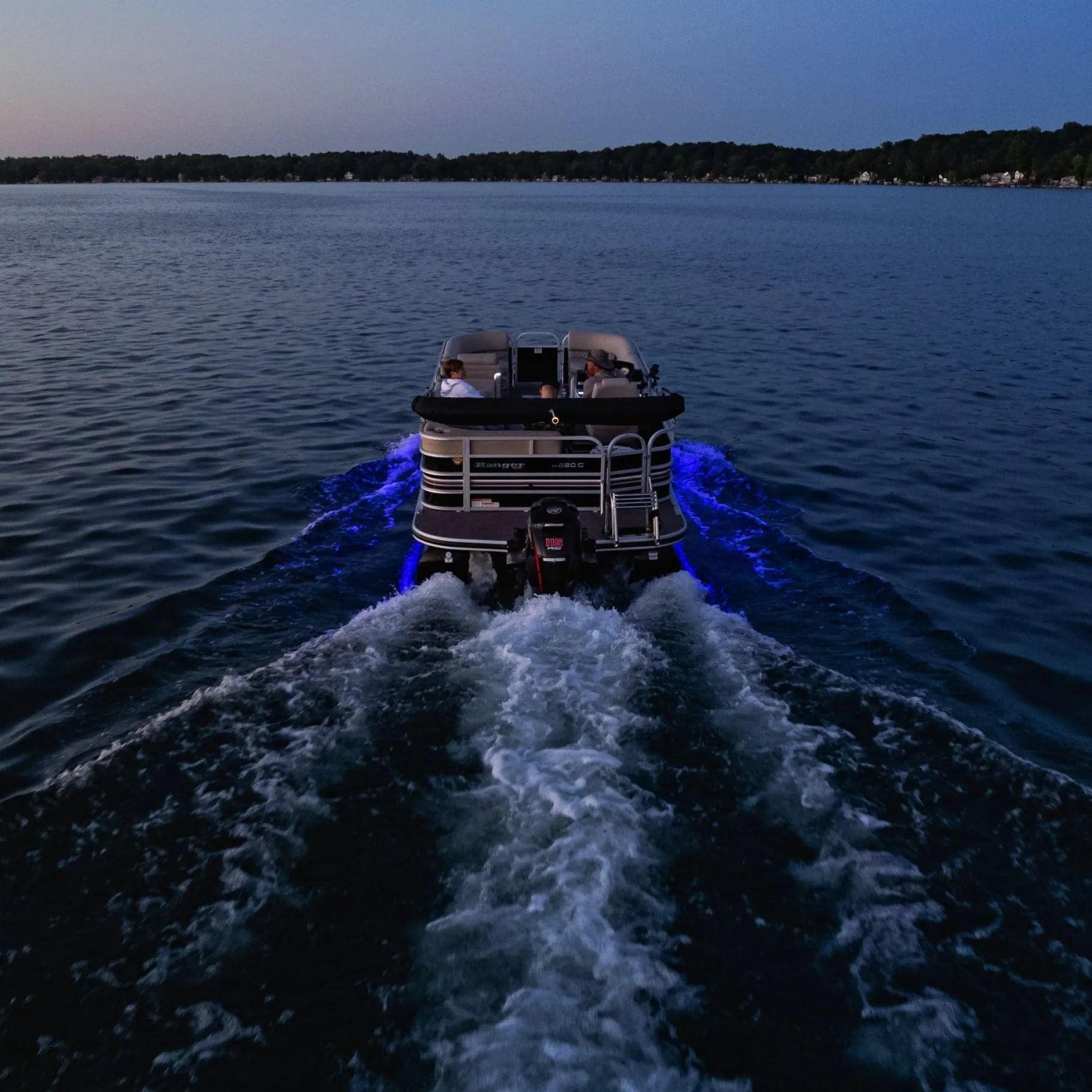 T-H Marine Led Lighting-Blue Pontoon Light Set - LED Pontoon Lights