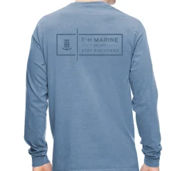 T-H Marine Tees-Blue Stay Anchored Long Sleeve Shirt