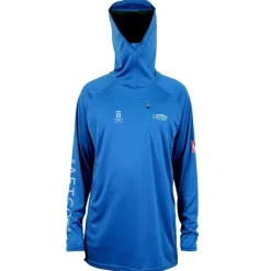 T-H Marine Hoodies|Tees-Blue Logo AFTCO JASON CHRISTIE HOODED PERFORMANCE SHIRT