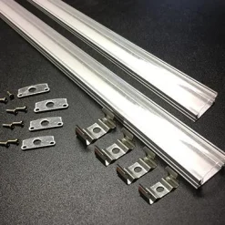 T-H Marine Led Lighting-BLUEWATERLED Aluminum Mounting Track - 20" - Pair