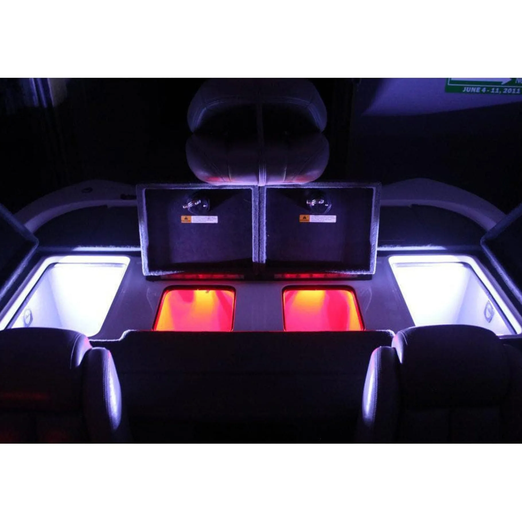 T-H Marine Led Lighting-BLUEWATERLED Quad Beam Livewell & Cooler Light Pair - Submersible