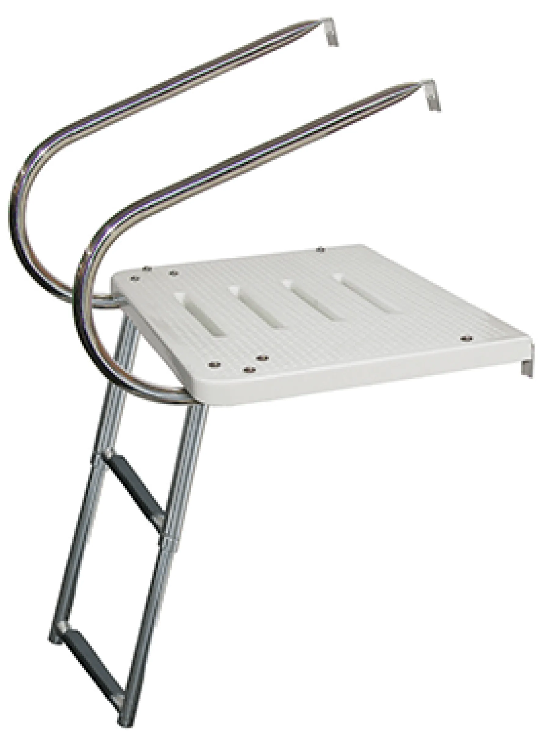 JIF Marine Ladders-Bottom Mount Transom Platform - Inboard / Outboard