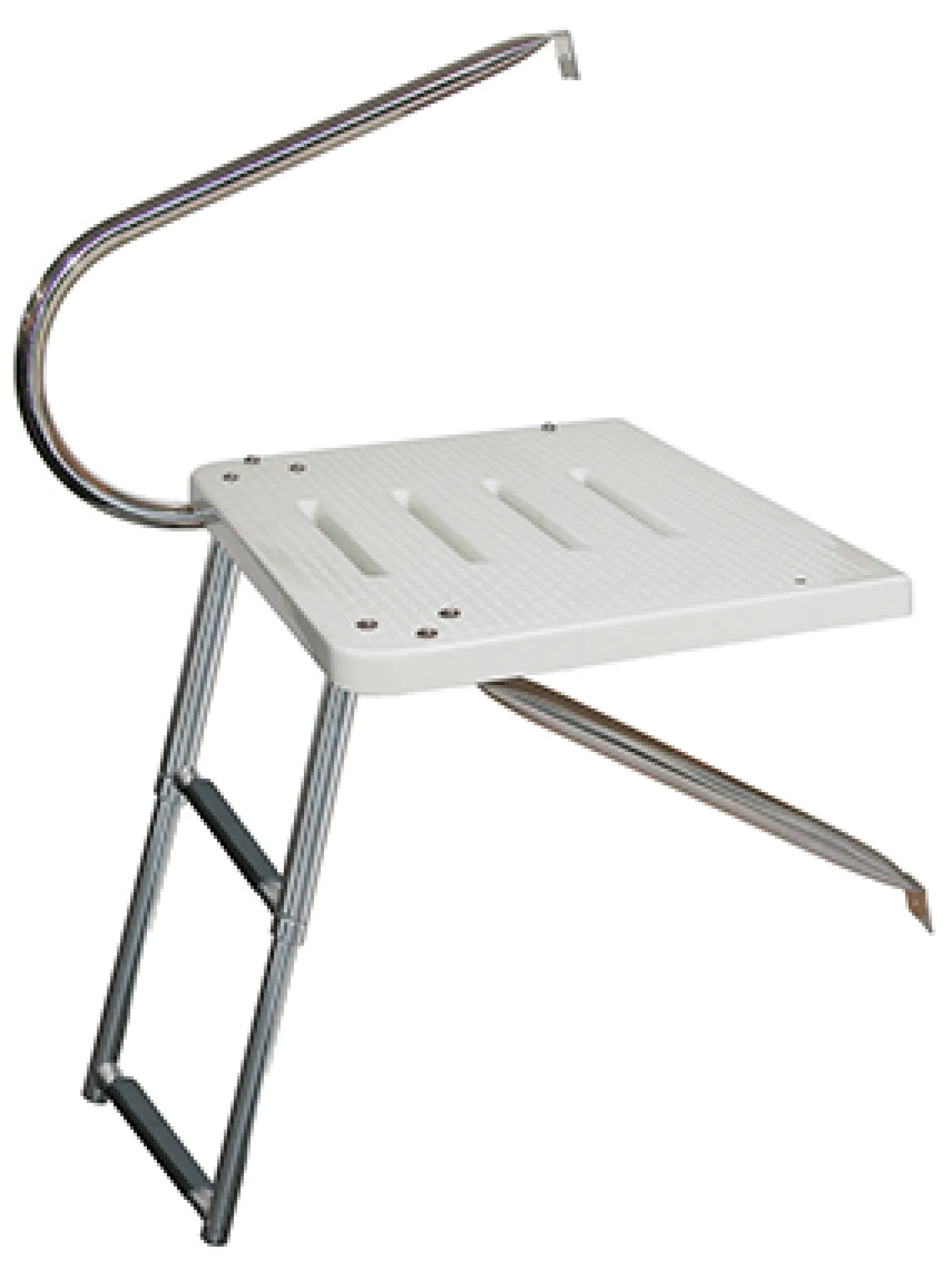 JIF Marine Ladders-Bottom Mount Transom Platform - Outboard