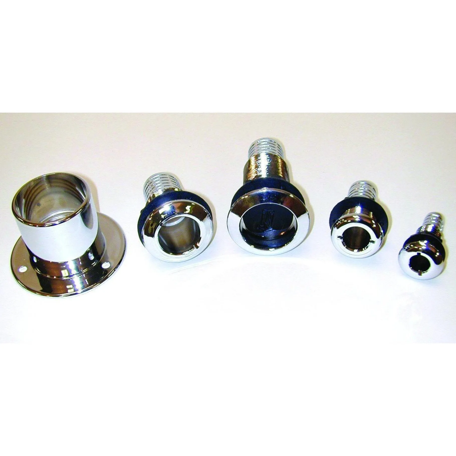 T-H Marine Plumbing & Drains-Brite Plate Chrome Plated Fittings
