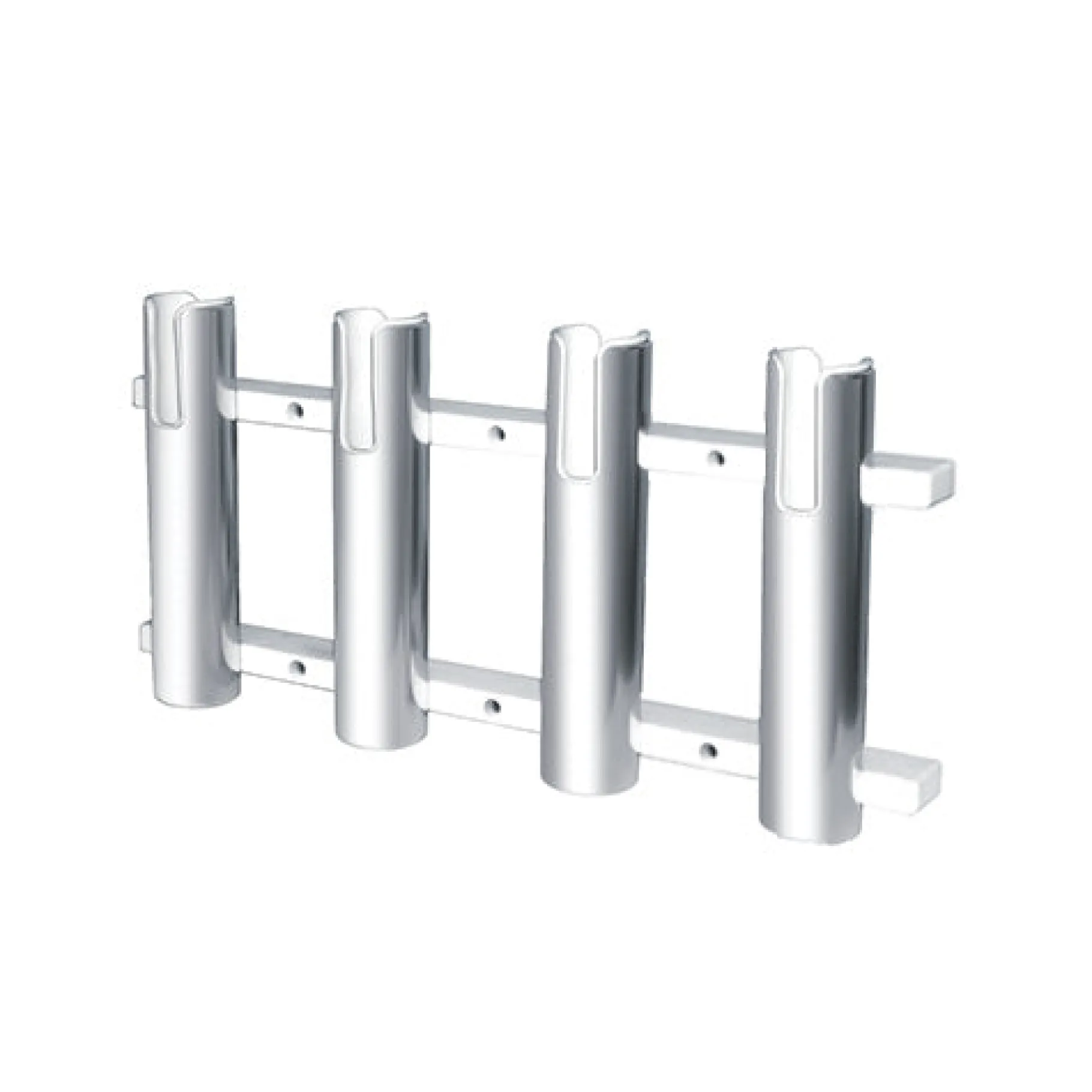 JIF Marine Ladders-Brushed Aluminum Fishing Rod Holder Mounts