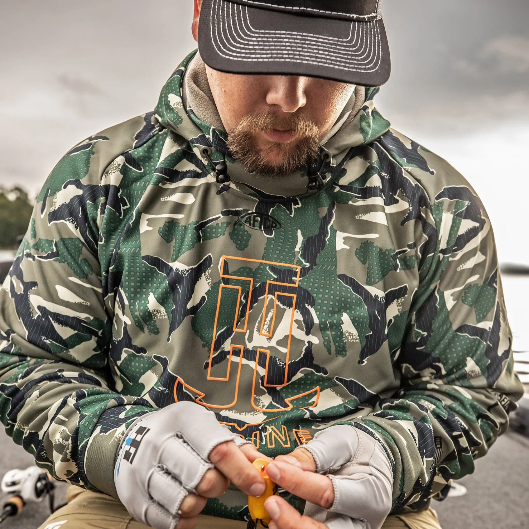 T-H Marine Hoodies-CAMO AFTCO REAPER TECHNICAL FLEECE HOODIE