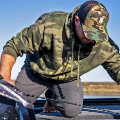 T-H Marine Hoodies-Camo Anchored Logo Hoodie
