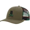 T-H Marine Hats-Camo Mesh Logo Snapback Hat