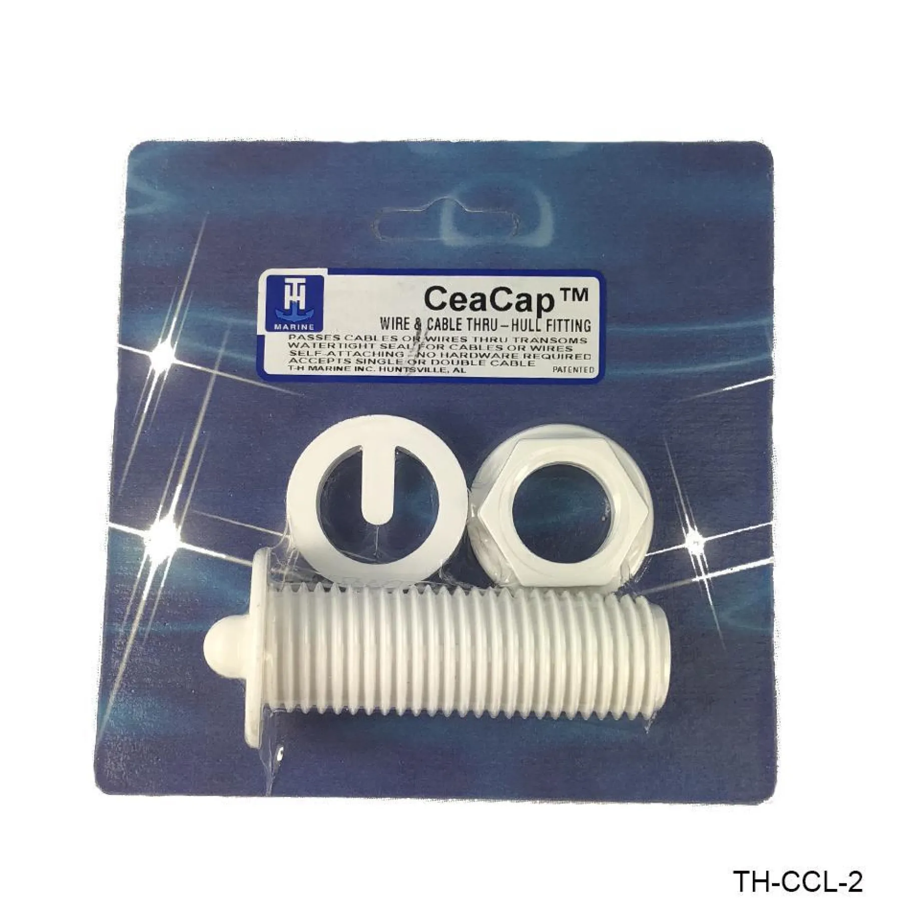 T-H Marine Plumbing & Drains-CeaCap™ Bulkhead Pass Thru Fitting
