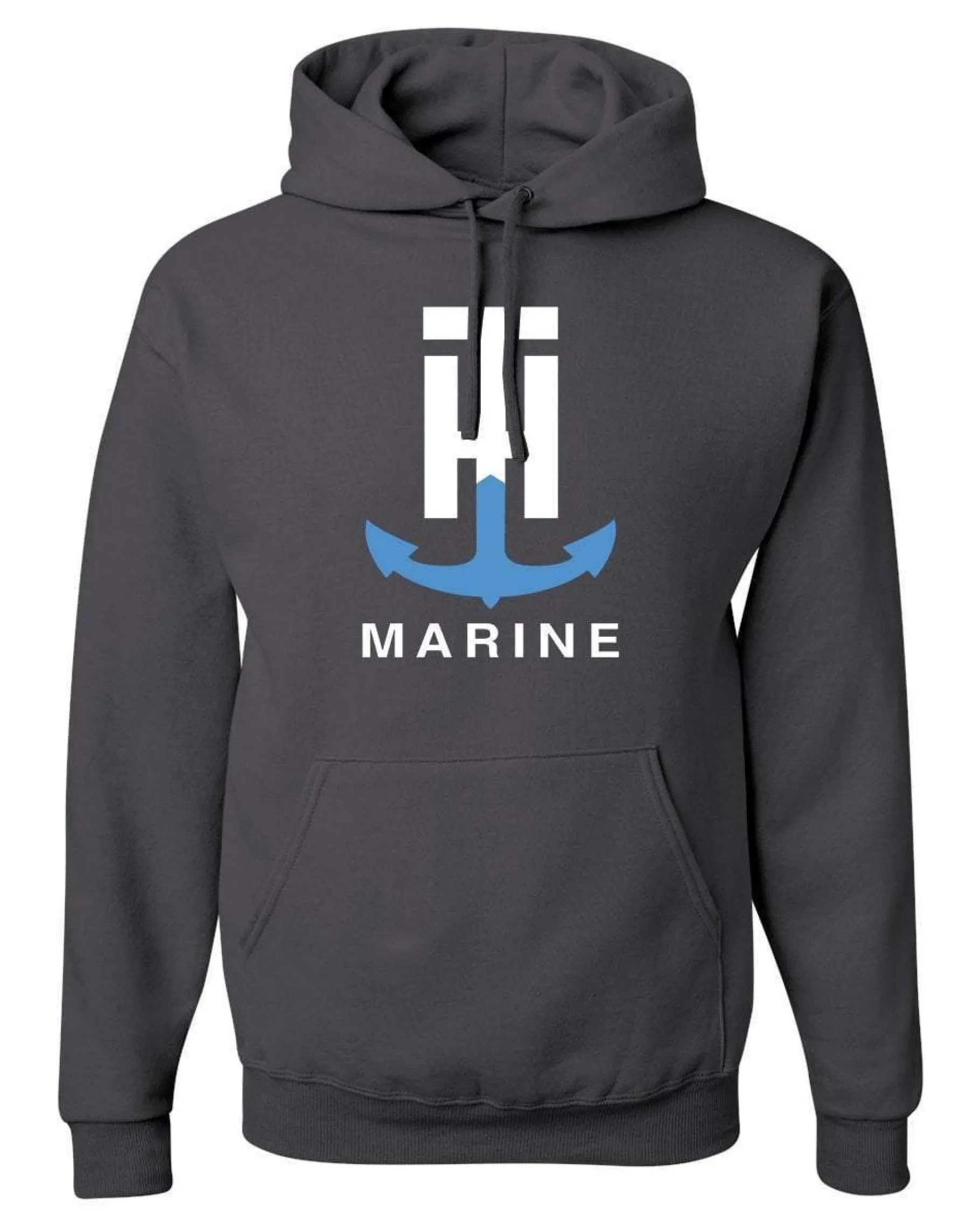 T-H Marine Hoodies-Charcoal Logo Hoodie