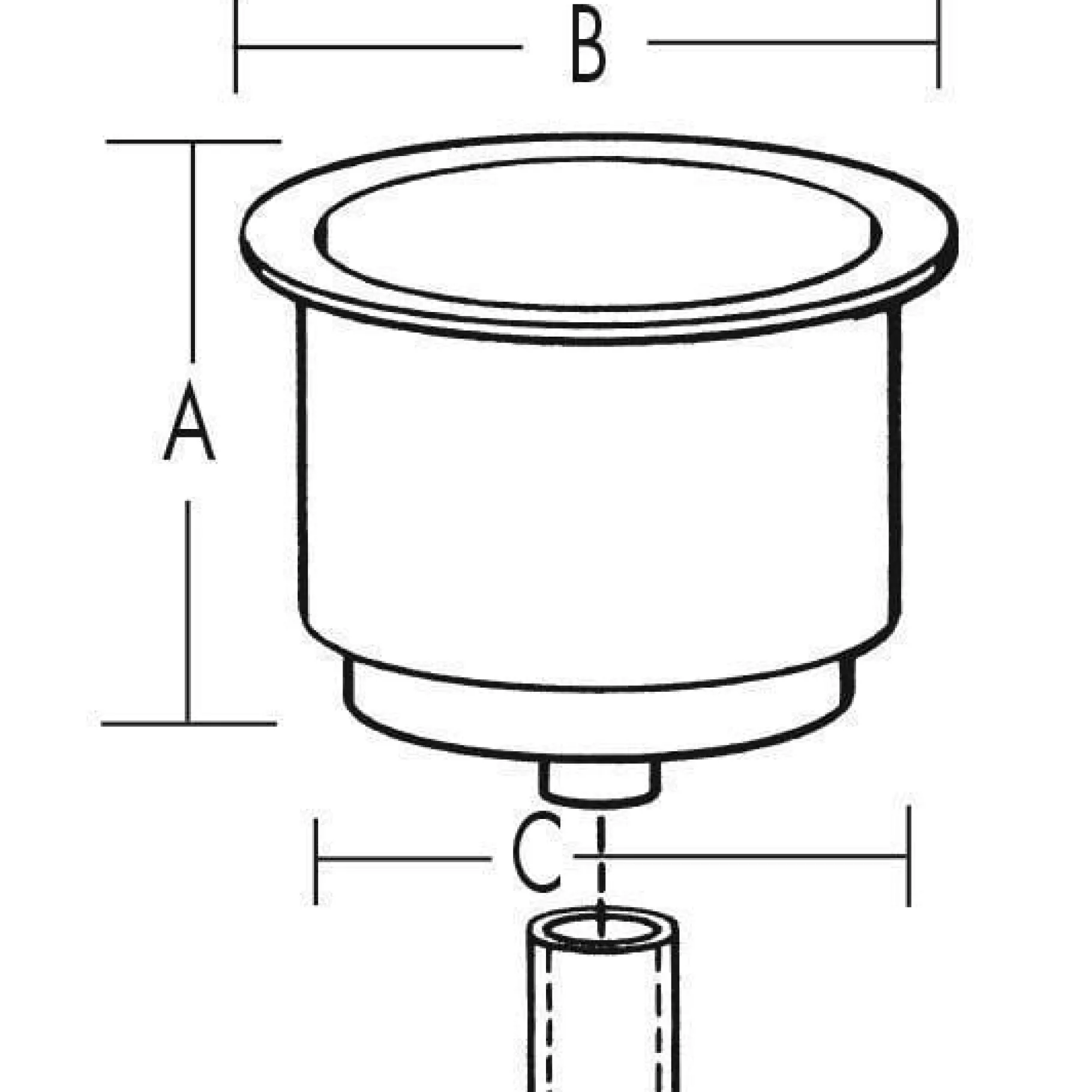 T-H Marine Organization|Boating Accessories-Cup Holder - Stainless Steel