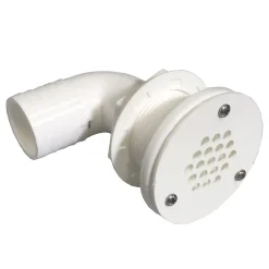 T-H Marine Plumbing & Drains-Deck Drain Thru-Hull with Grille