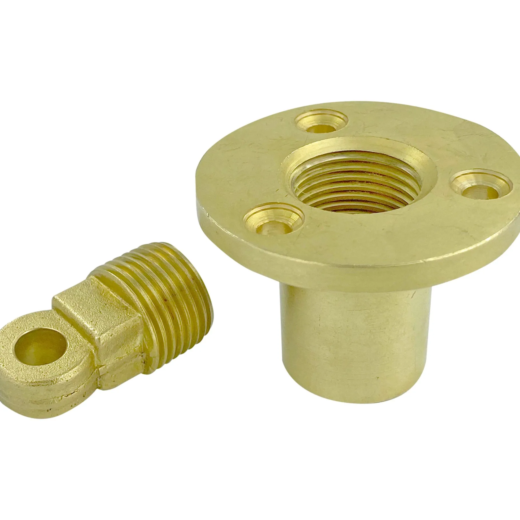 T-H Marine Plumbing & Drains-Drain Garboard with Easy Screw Plug - Brass