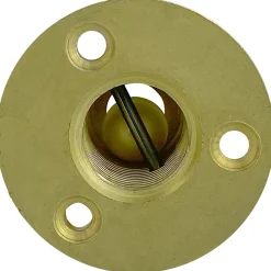 T-H Marine Plumbing & Drains-Drain Garboard with Easy Screw Plug - Brass