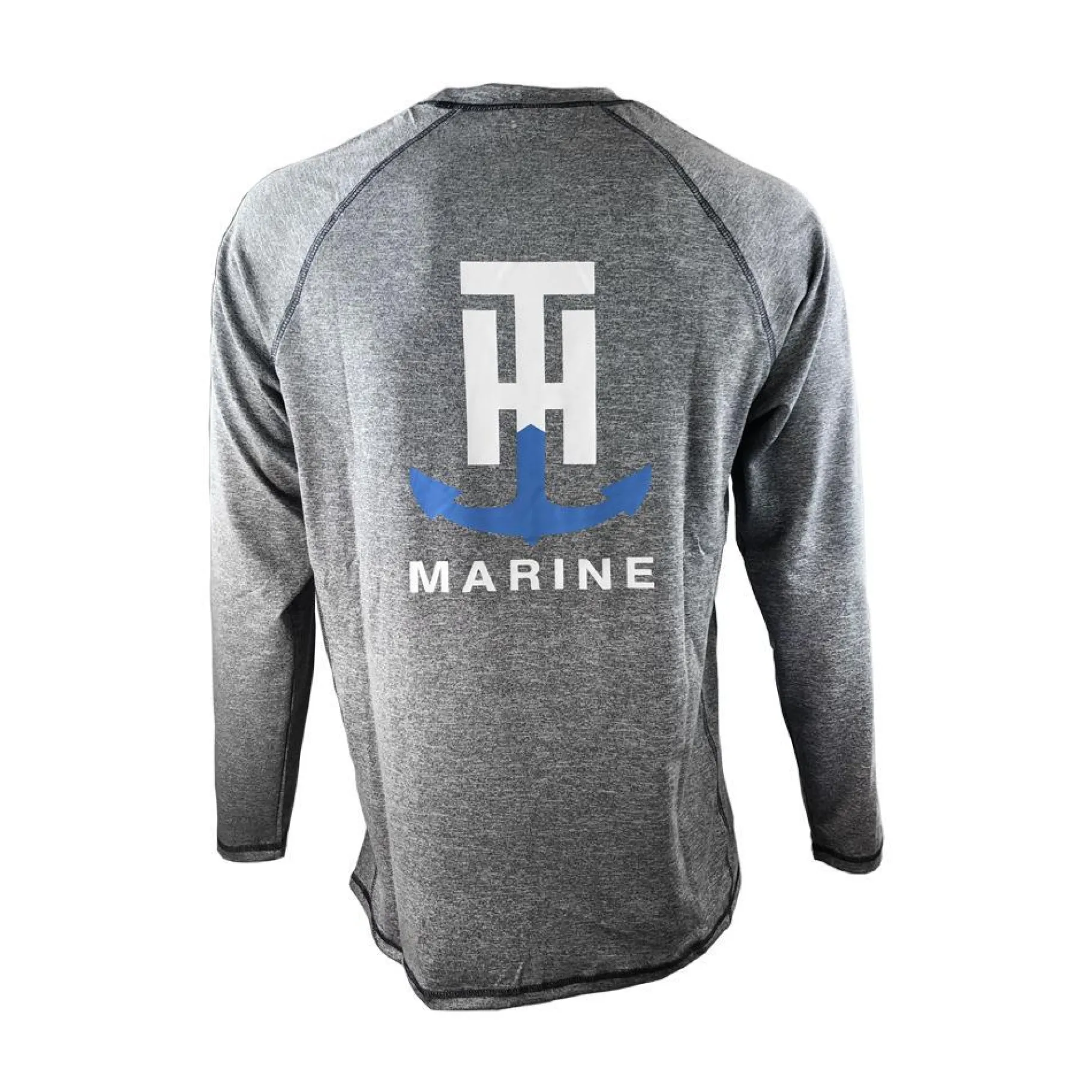 T-H Marine Tees-FISH DRY Long Sleeve Performance Tee Charcoal