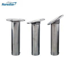 Norestar Organization-Flush Mounted Stainless Steel Fishing Rod Holder