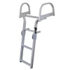 JIF Marine Ladders-Folding Dual Curve and Double Wide Pontoon Ladder