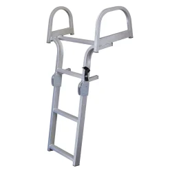 JIF Marine Ladders-Folding Dual Curve and Double Wide Pontoon Ladder