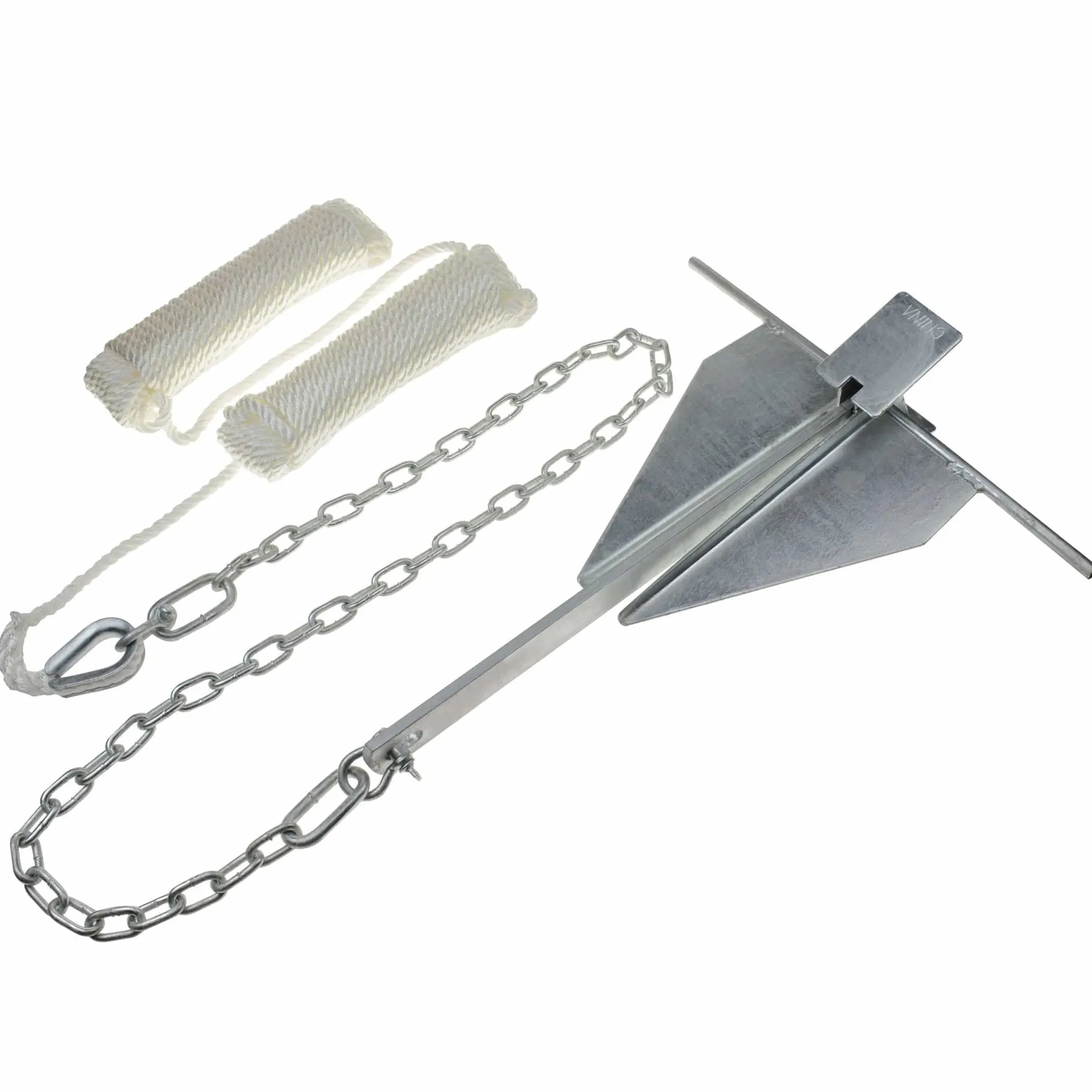 T-H Marine Boating Accessories-Galvanized #8 Fluke Anchor Kit