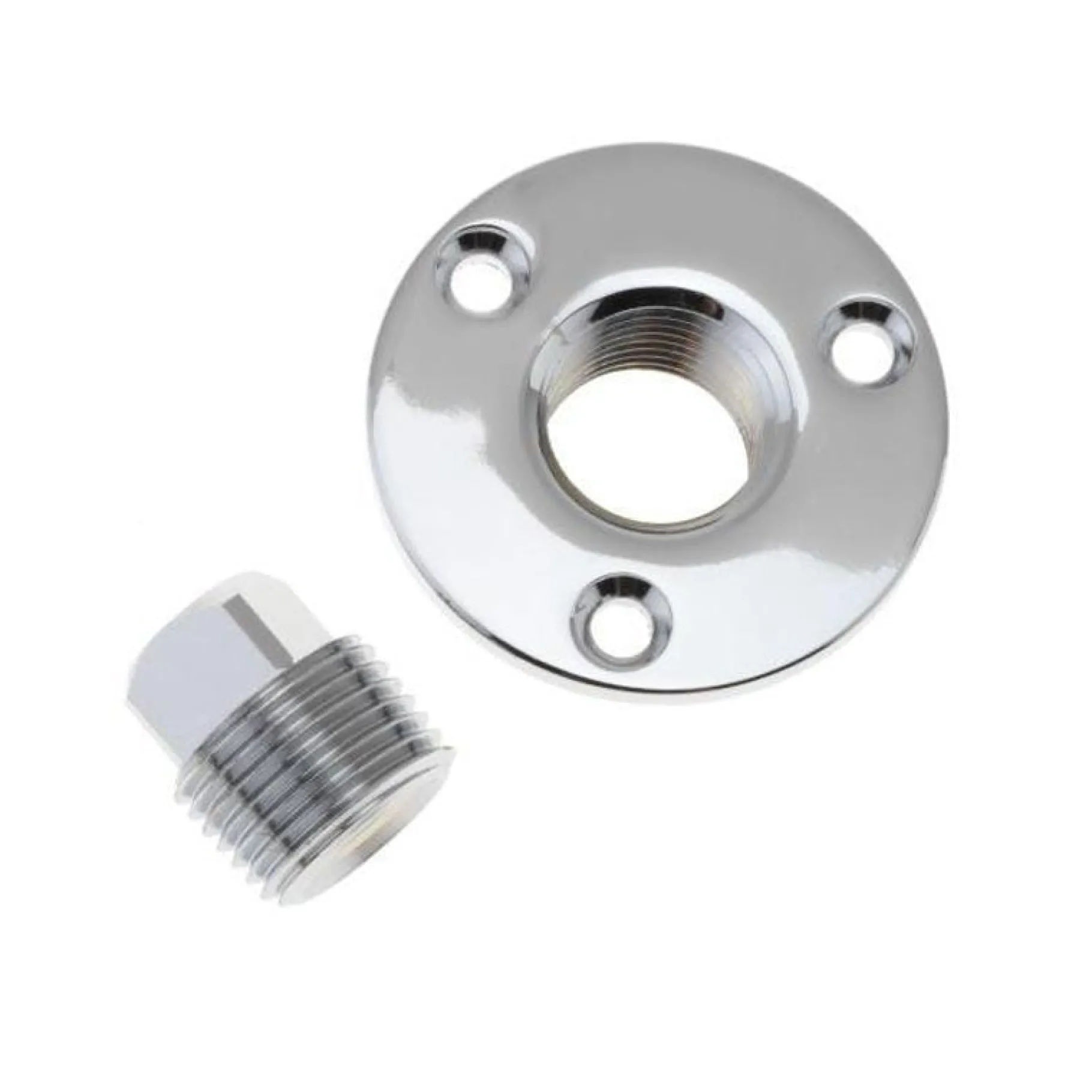 T-H Marine Plumbing & Drains-Garboard Drain Plug Chrome