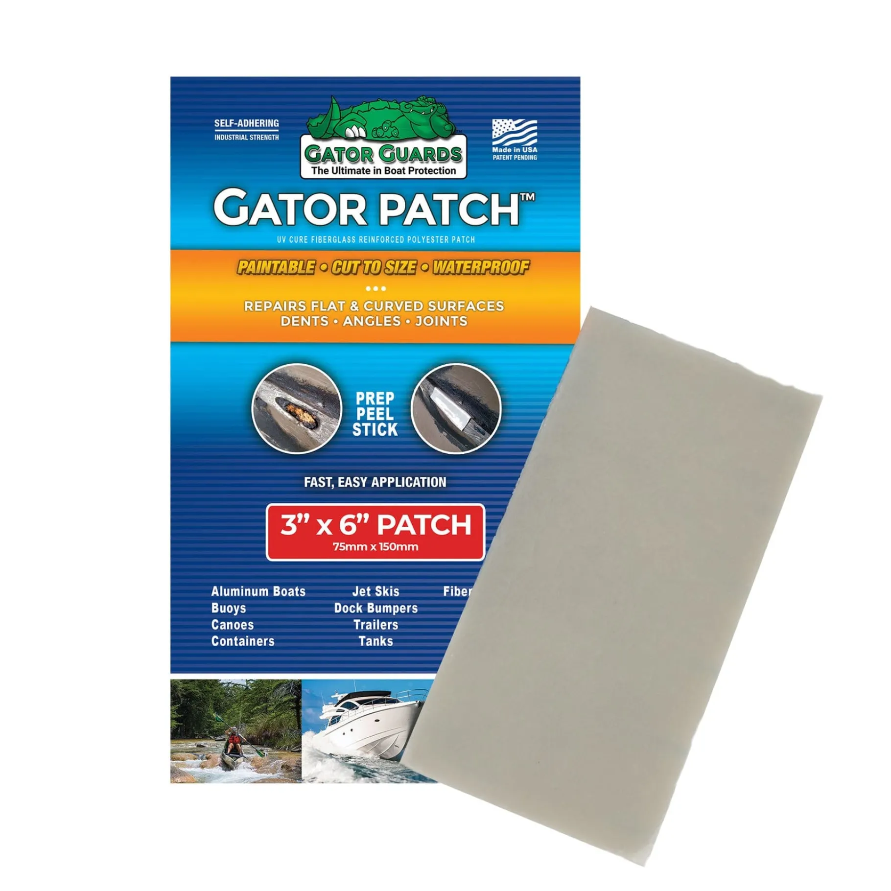 Gator Guard Boating Accessories-Gator Patch - Fiberglass Reinforced Repair Patch