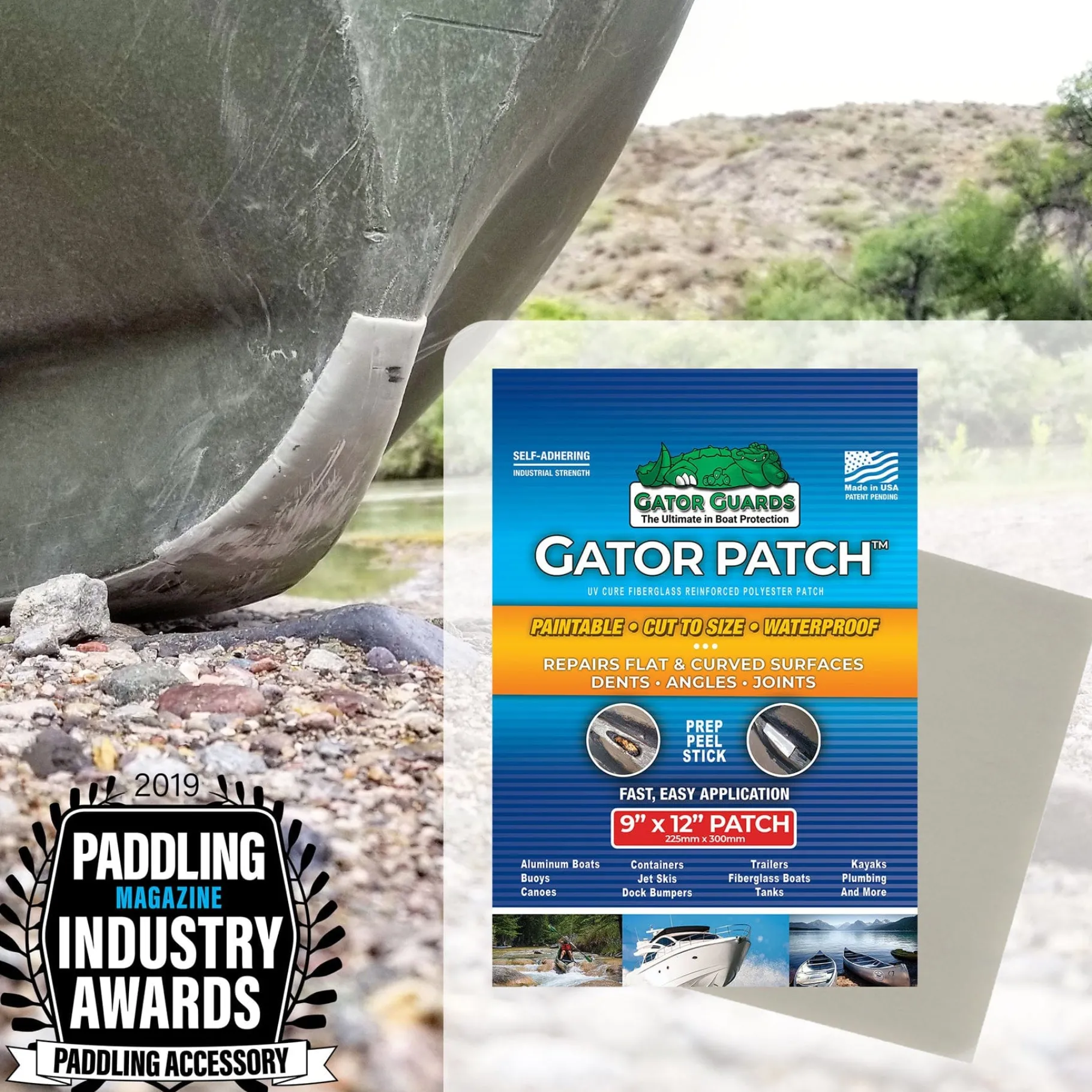 Gator Guard Boating Accessories-Gator Patch - Fiberglass Reinforced Repair Patch