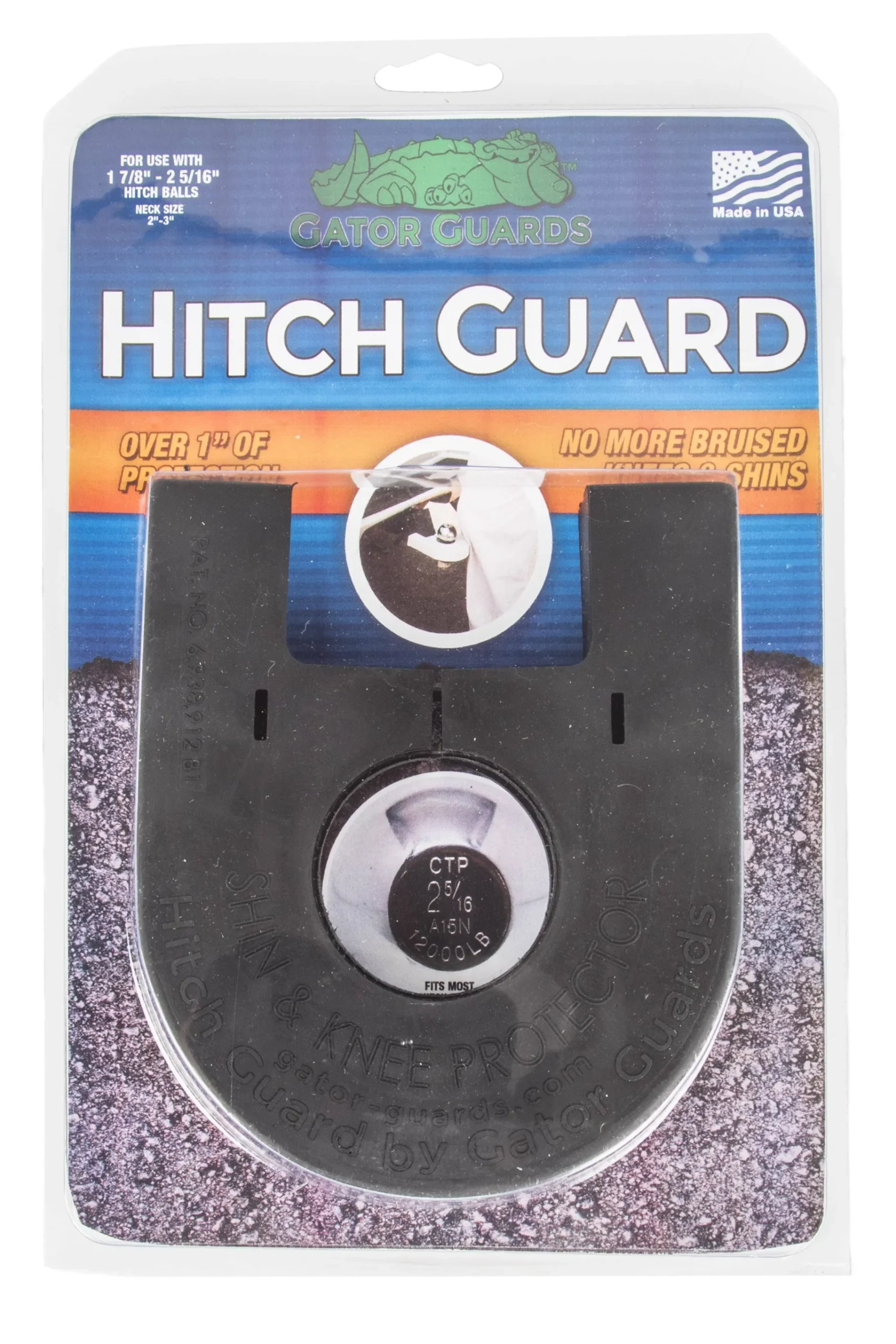 Gator Guard Boating Accessories-Hitch Guard - Black