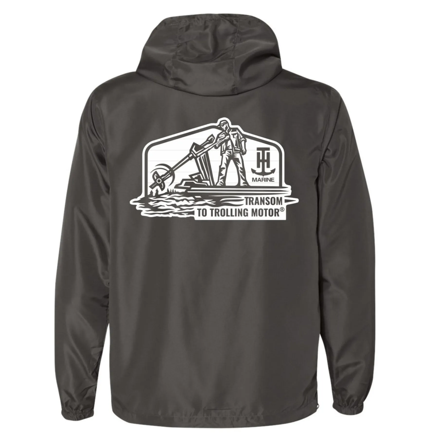 T-H Marine Hoodies-Graphite LIGHTWEIGHT WINDBREAKER JACKET