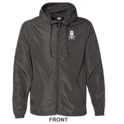 T-H Marine Hoodies-Graphite LIGHTWEIGHT WINDBREAKER JACKET