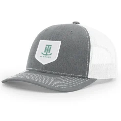 T-H Marine Hats-Gray and White Logo Patch Snapback